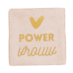 Lottea thee tegeltje met opdruk power vrouw