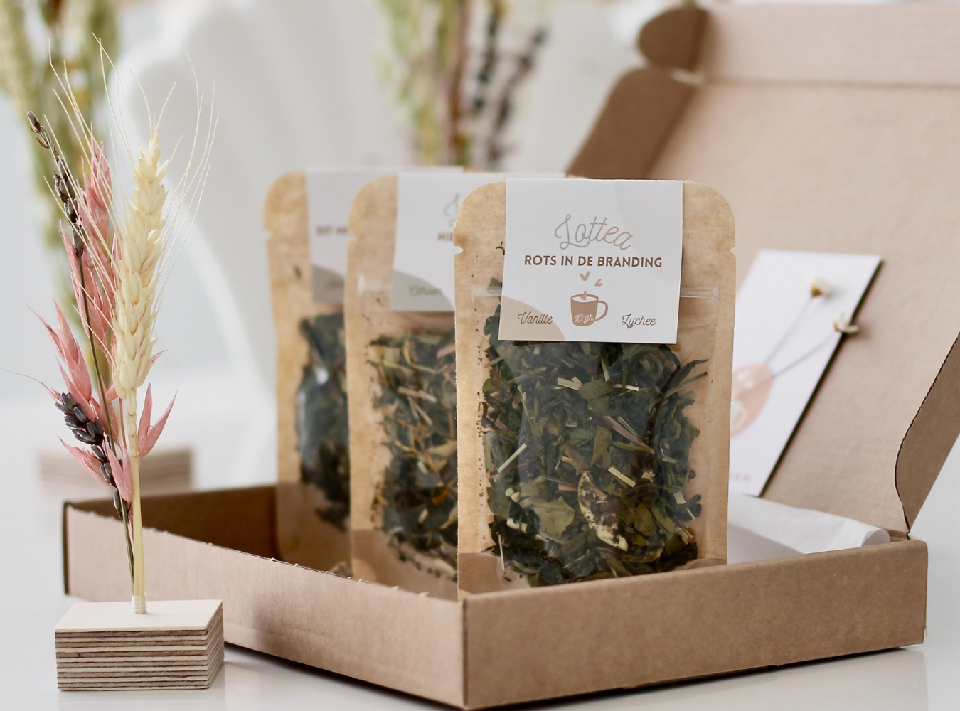 Lottea verse thee, een speciaal cadeautje voor de juf met lieve juf thee.