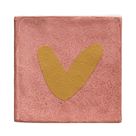 Lottea tegeltje hartje oudroze